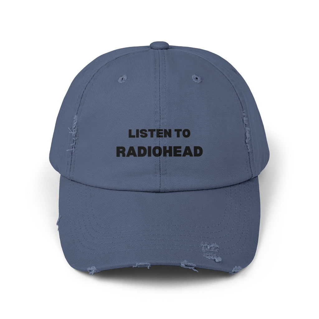 Listen to Radiohead Distressed Hat