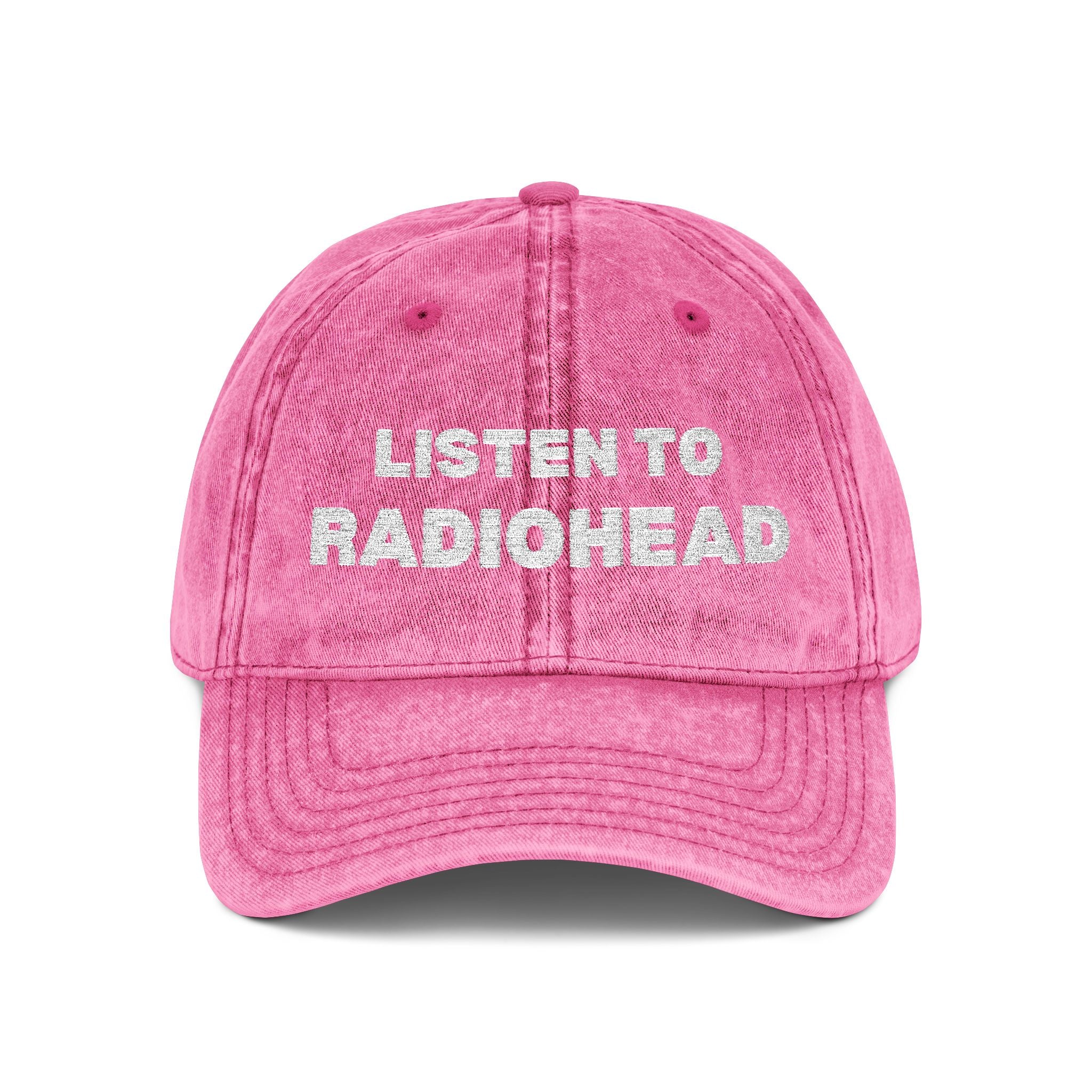 Listen to Radiohead Vintage Embroidered Hat