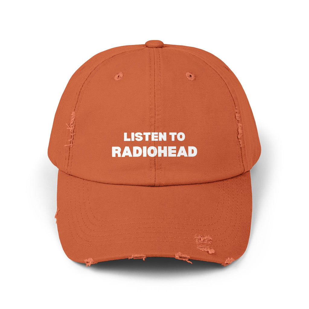 Listen to Radiohead Distressed Hat