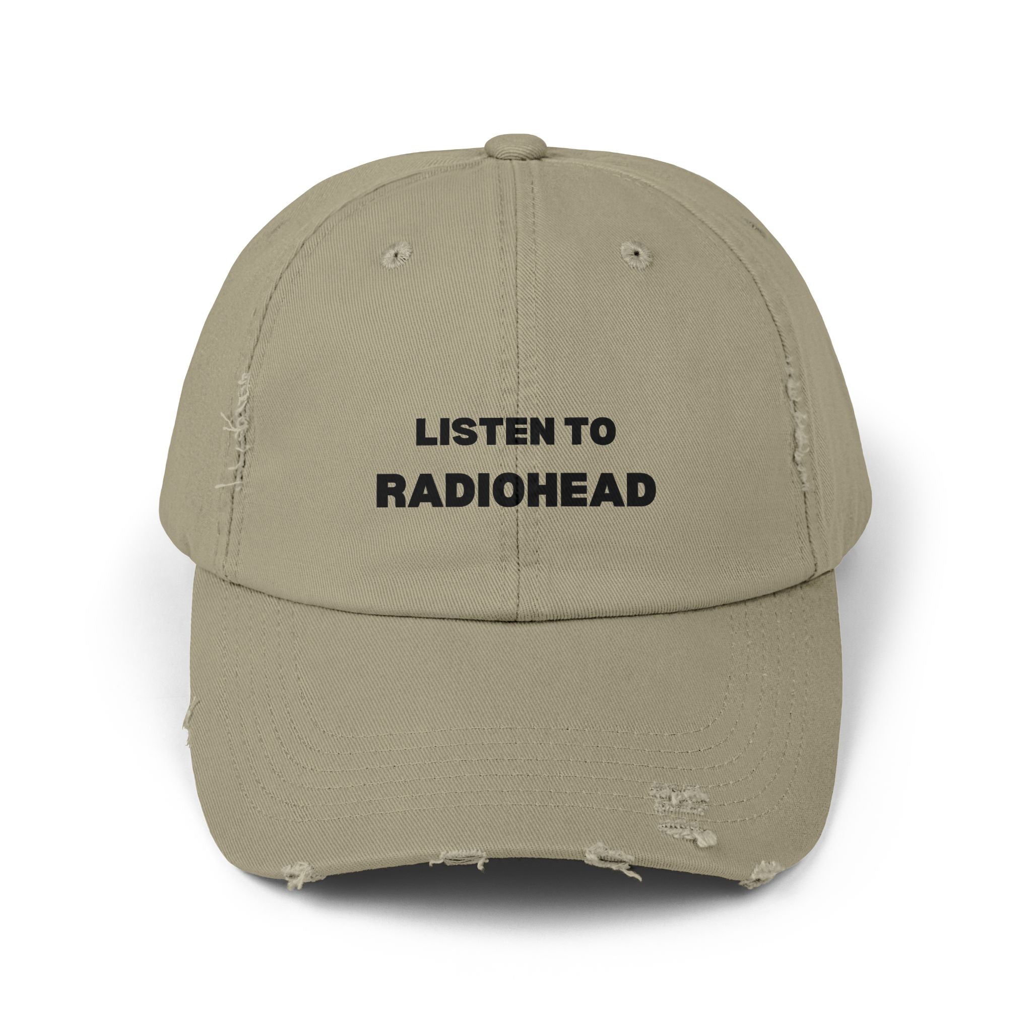 Listen to Radiohead Distressed Hat