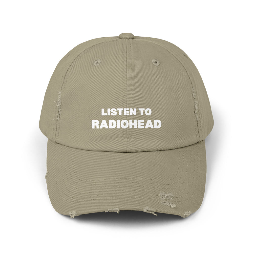 Listen to Radiohead Distressed Hat