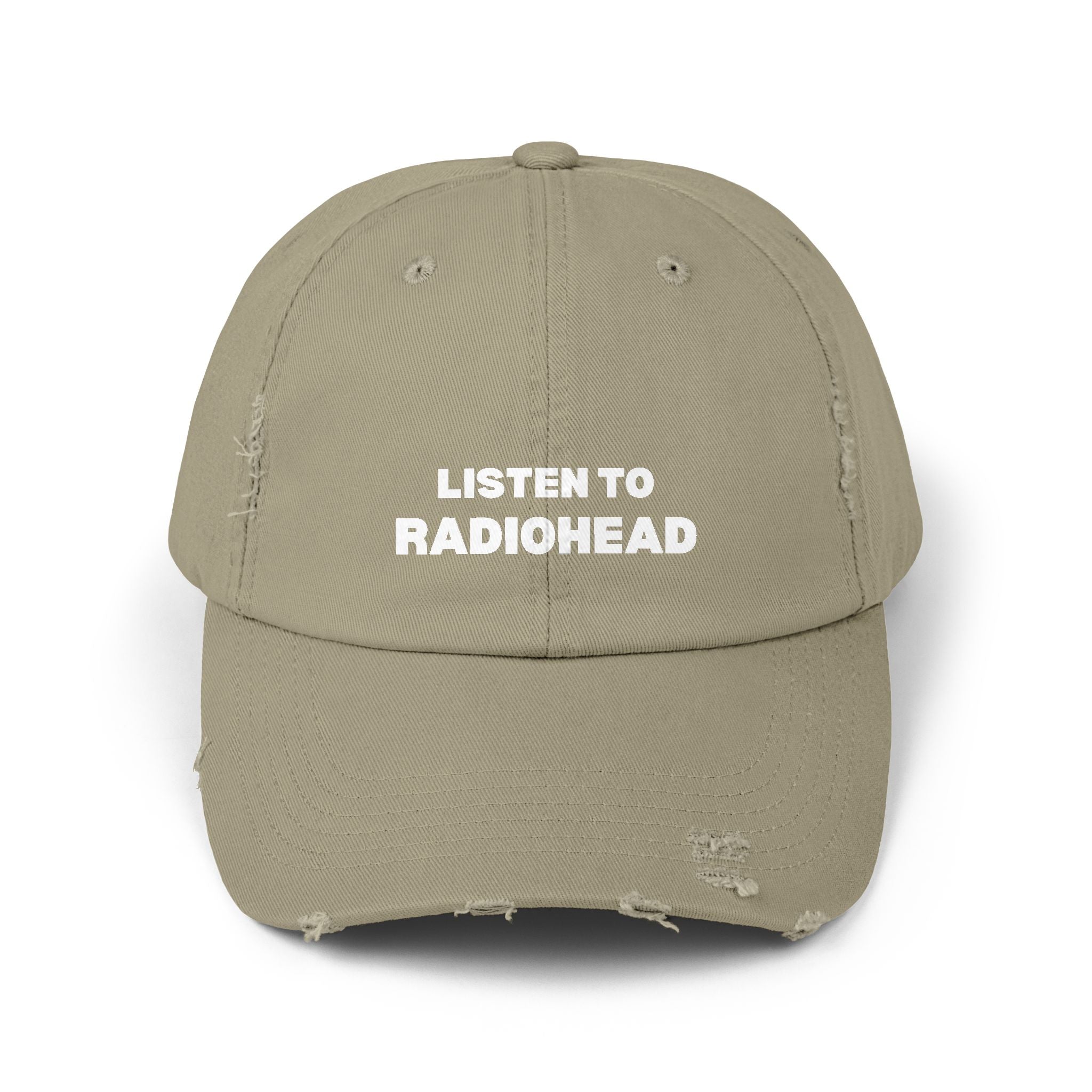 Listen to Radiohead Distressed Hat