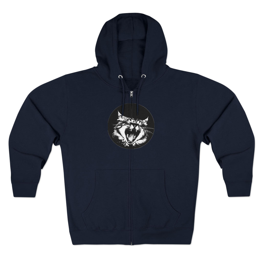 Zip Hoodie — Roaring Cat Graphic Zip-Up Hoodie