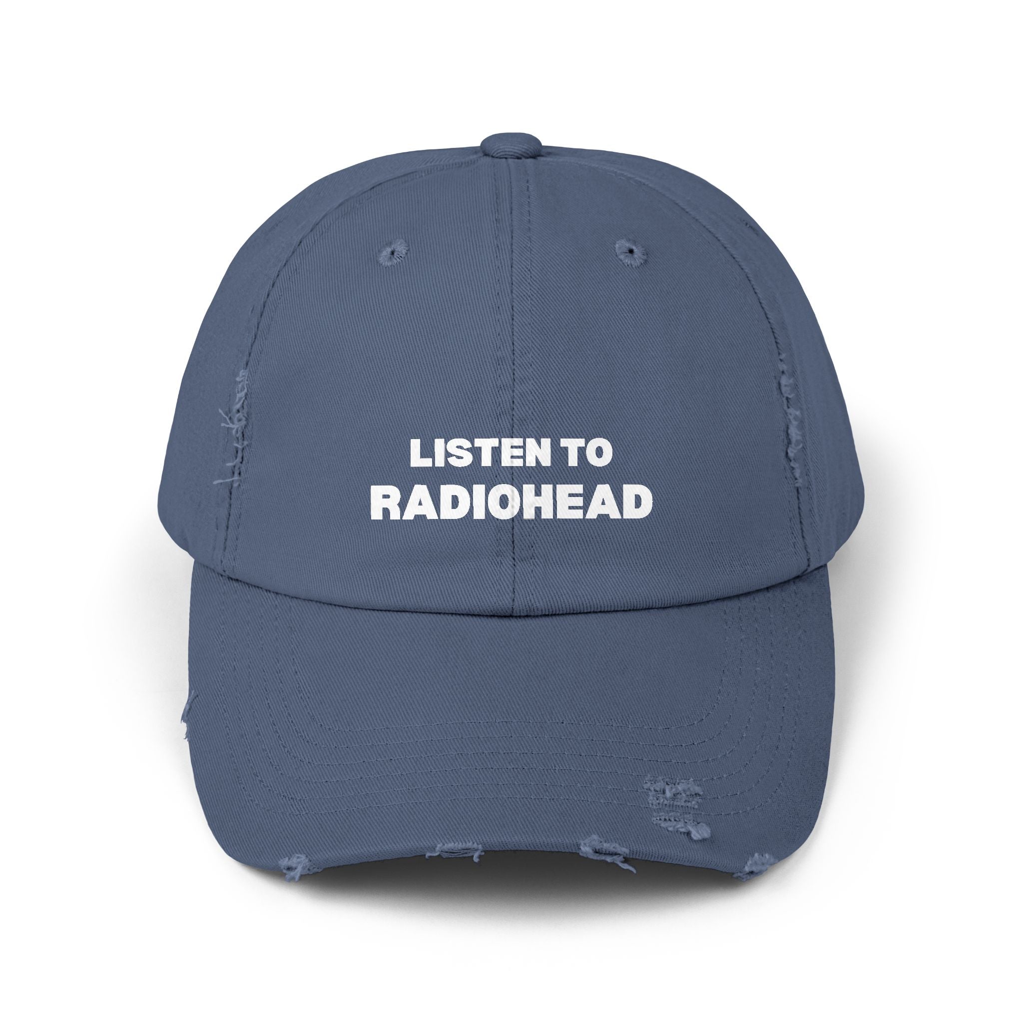 Listen to Radiohead Distressed Hat