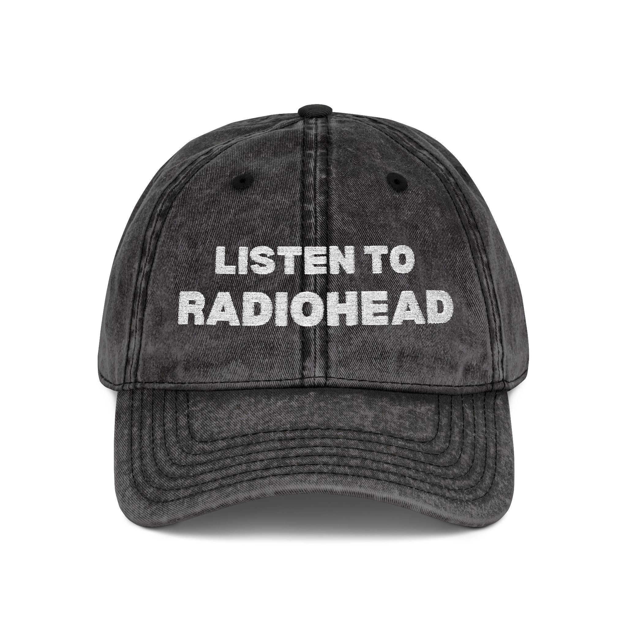 Listen to Radiohead Vintage Embroidered Hat