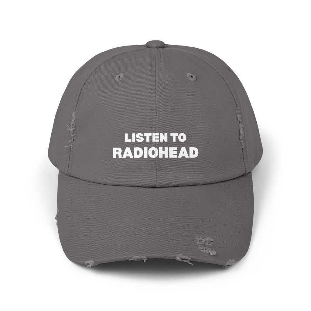 Listen to Radiohead Distressed Hat