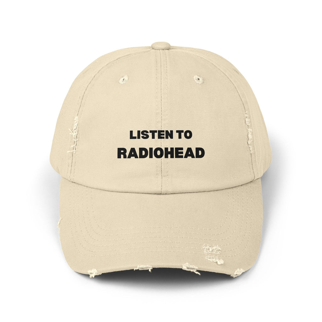 Listen to Radiohead Distressed Hat
