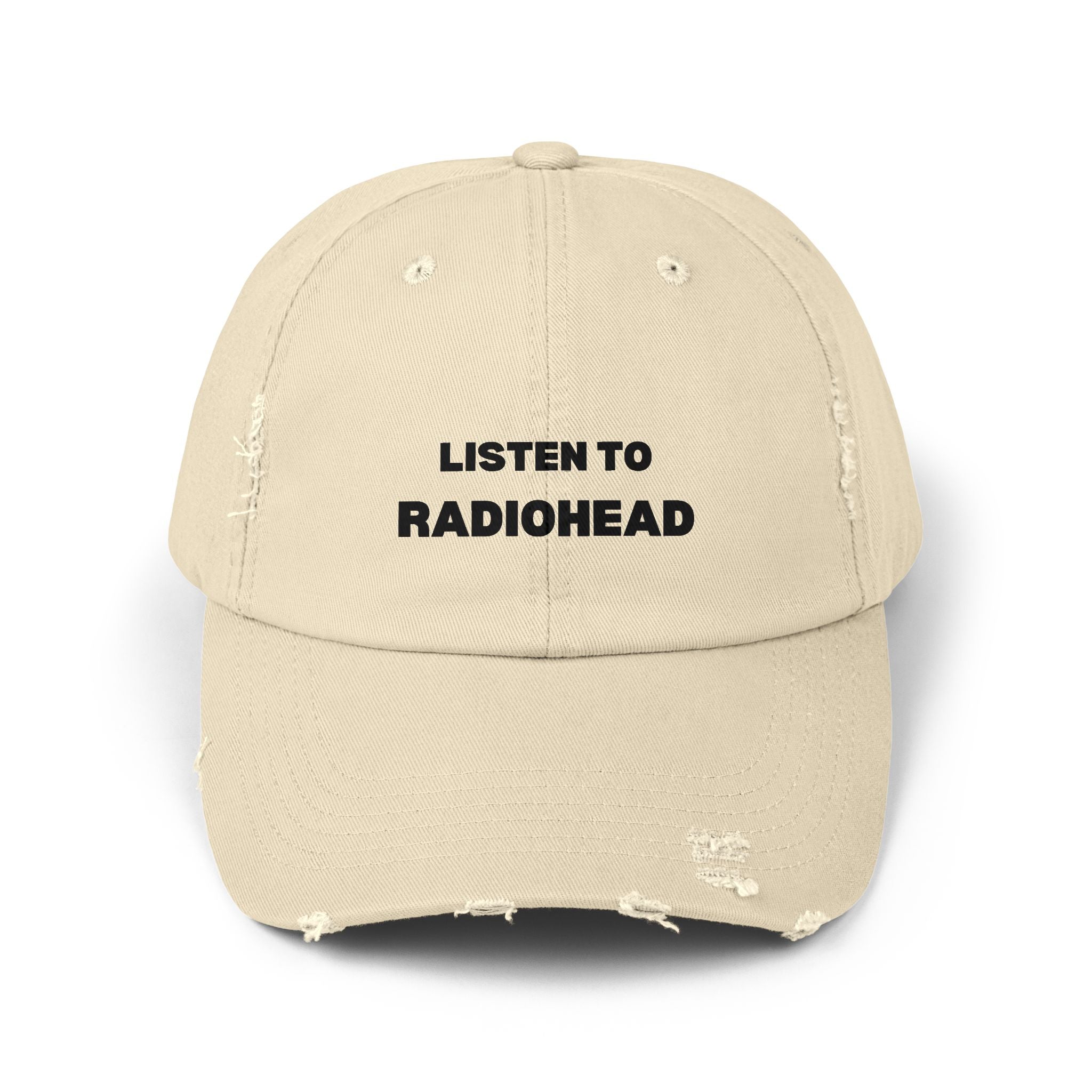 Listen to Radiohead Distressed Hat