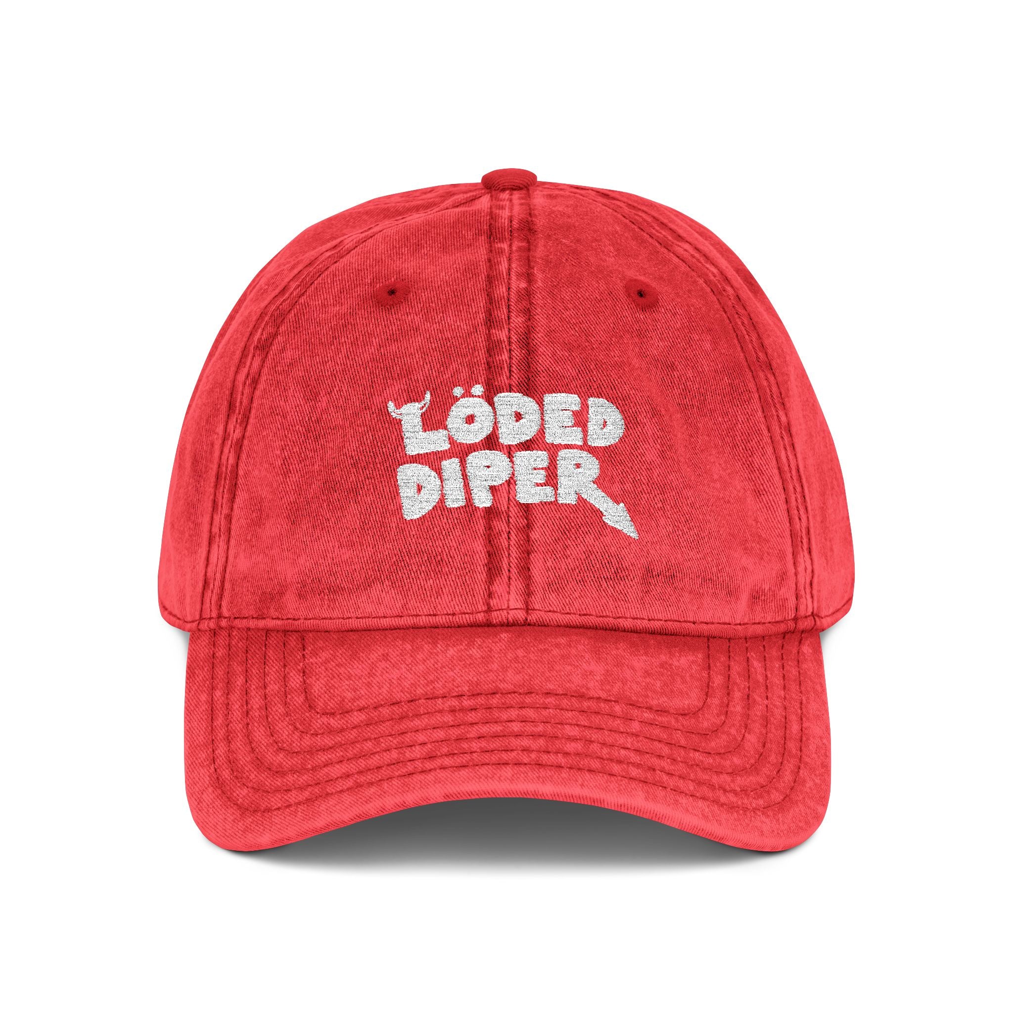 Löded Diper Embroidered Vintage Hat