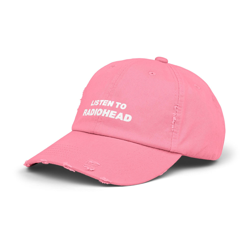 Listen to Radiohead Distressed Hat