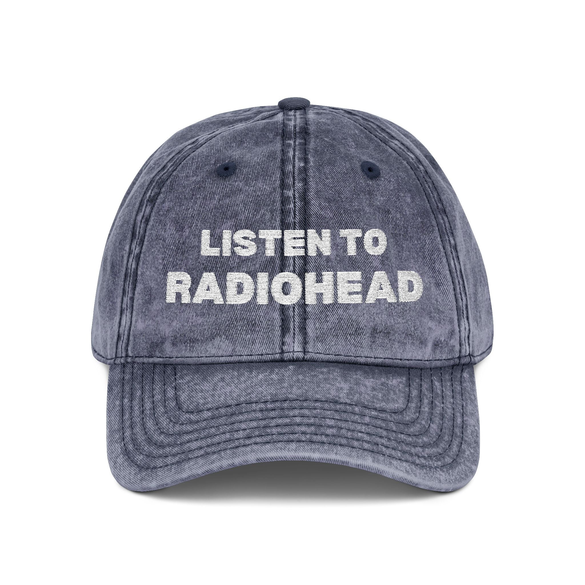 Listen to Radiohead Vintage Embroidered Hat