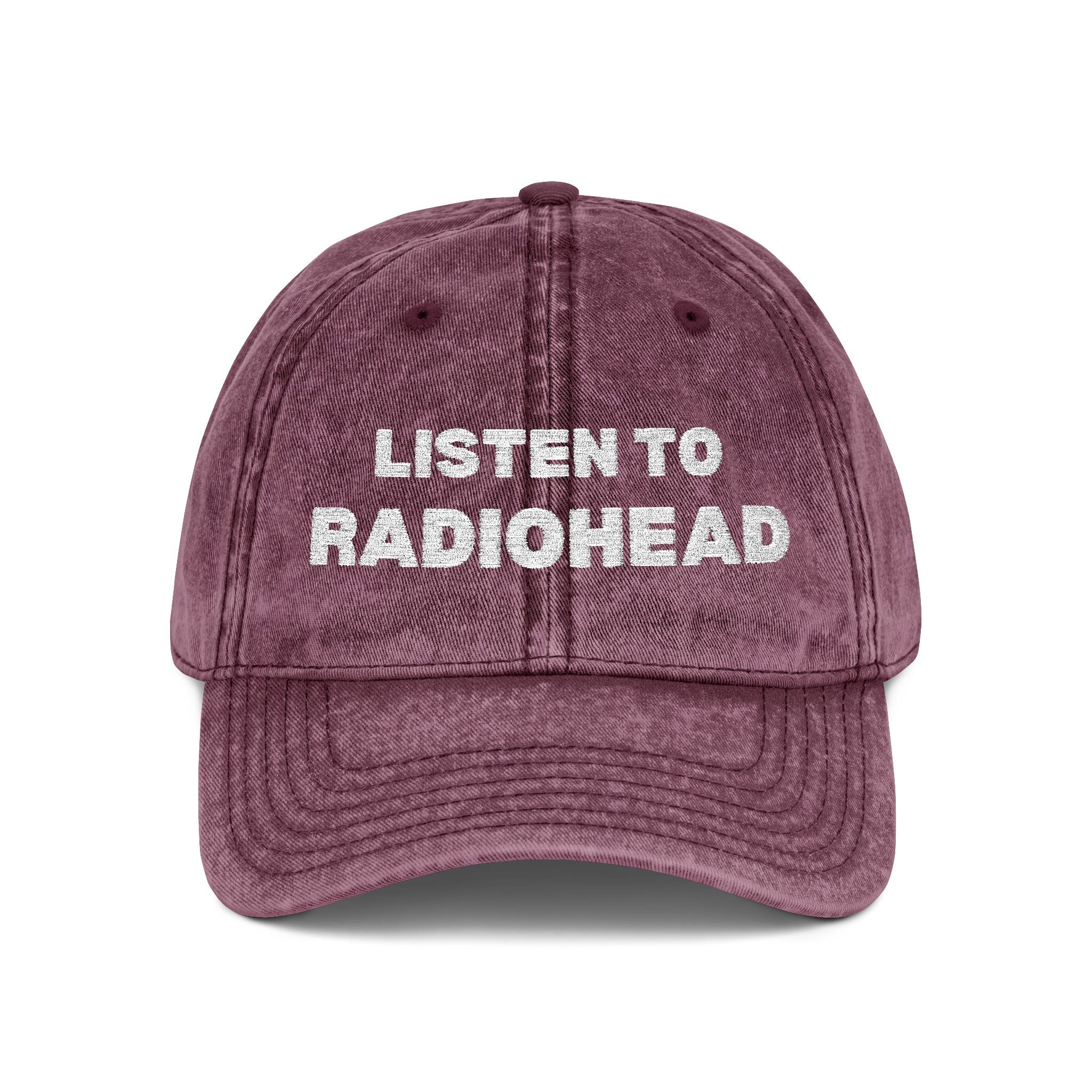 Listen to Radiohead Vintage Embroidered Hat
