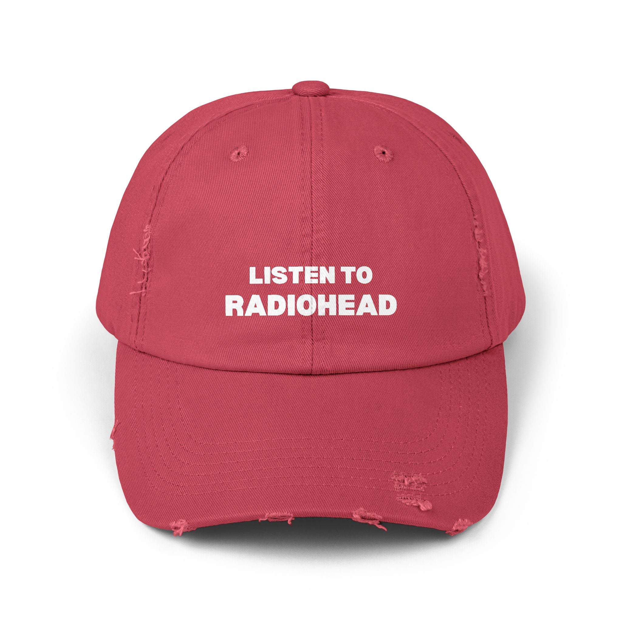 Listen to Radiohead Distressed Hat