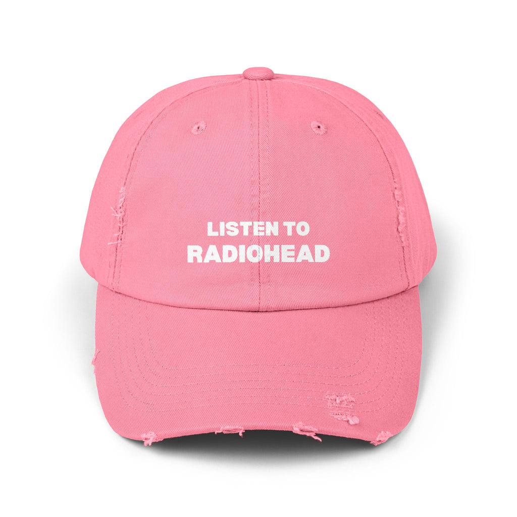 Listen to Radiohead Distressed Hat