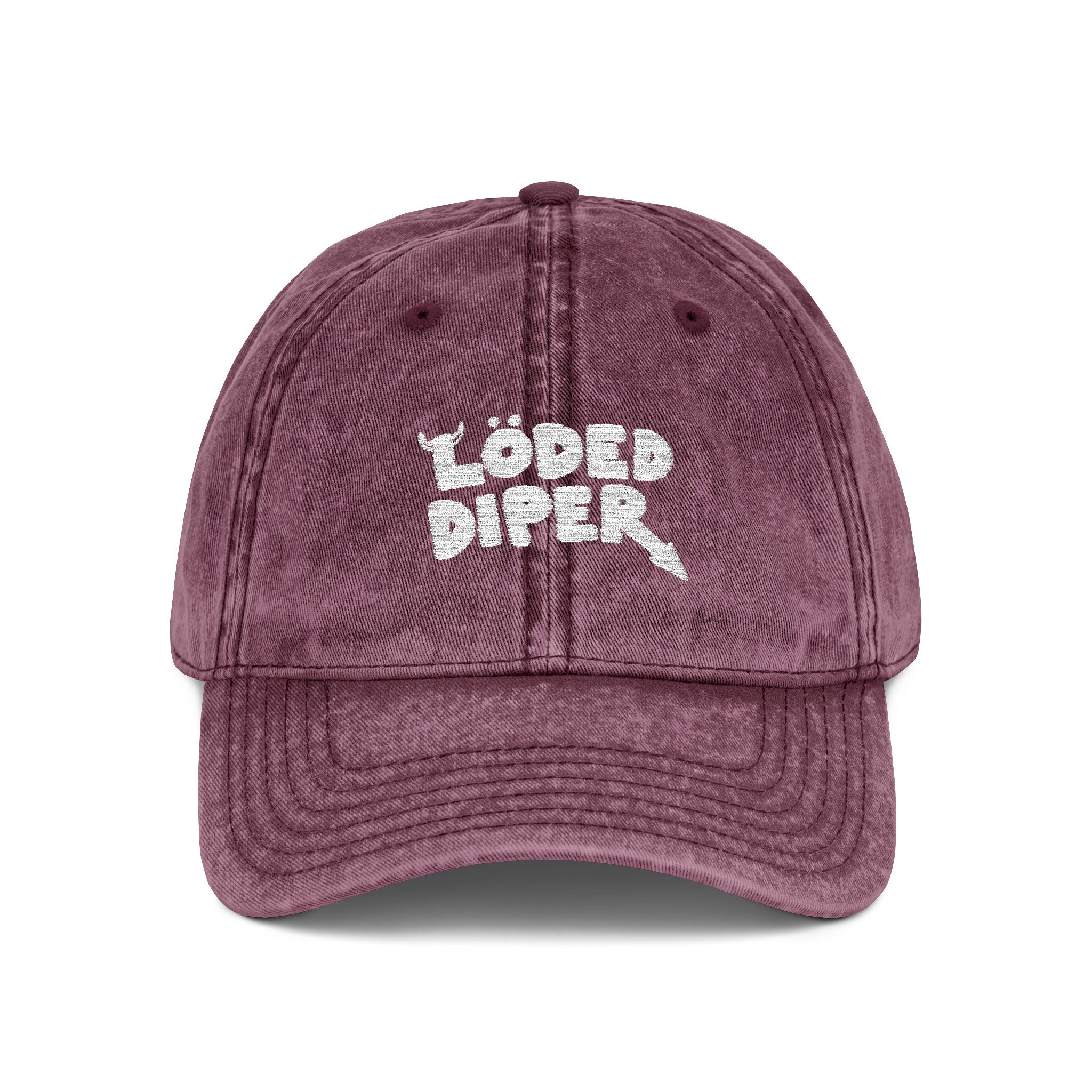 Löded Diper Embroidered Vintage Hat