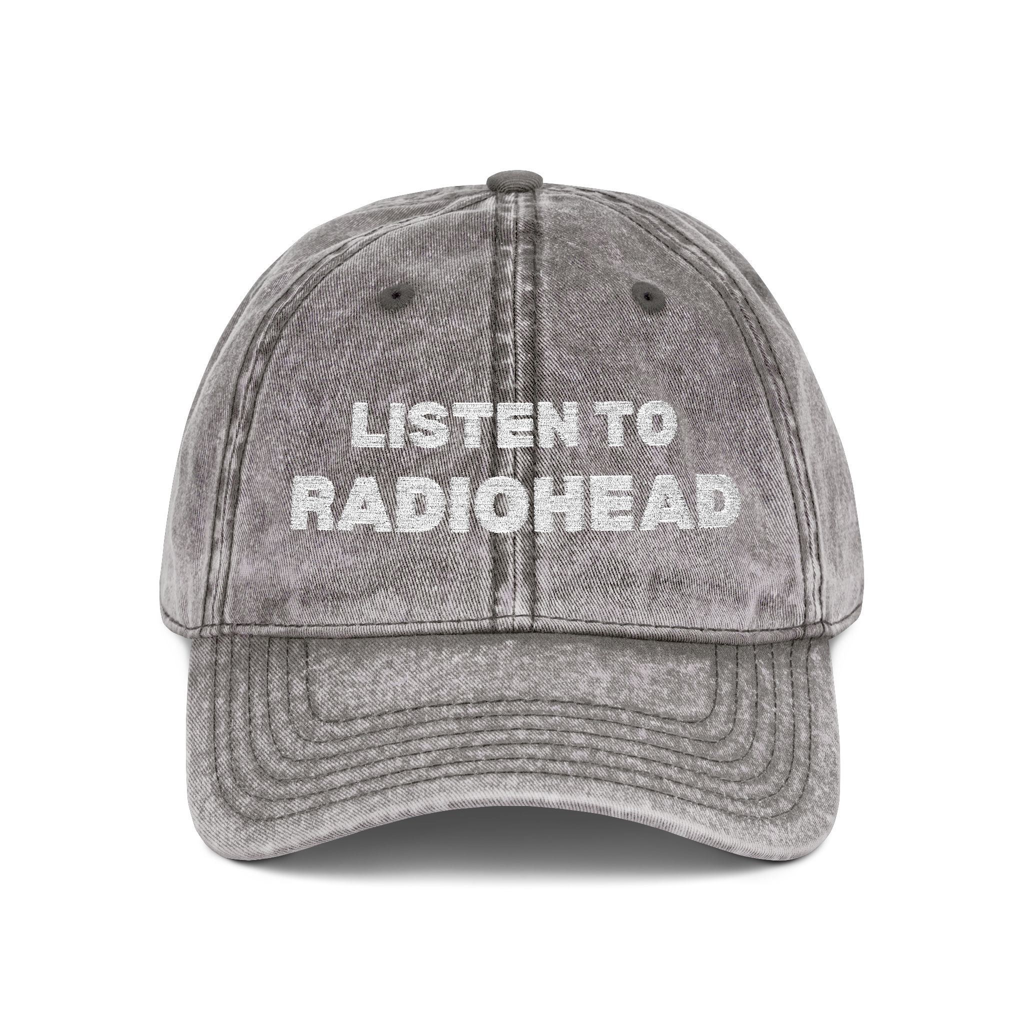 Listen to Radiohead Vintage Embroidered Hat