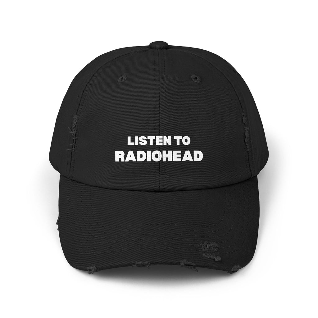 Listen to Radiohead Distressed Hat