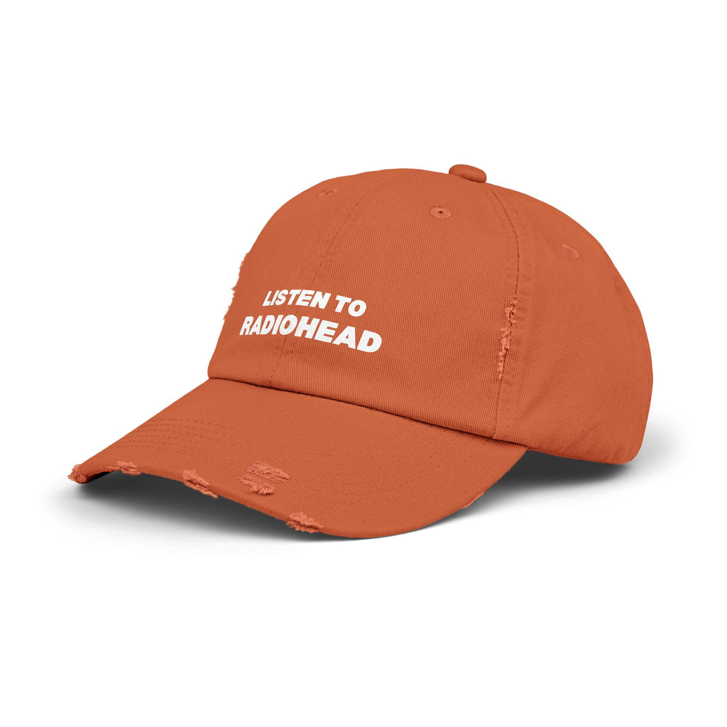 Listen to Radiohead Distressed Hat