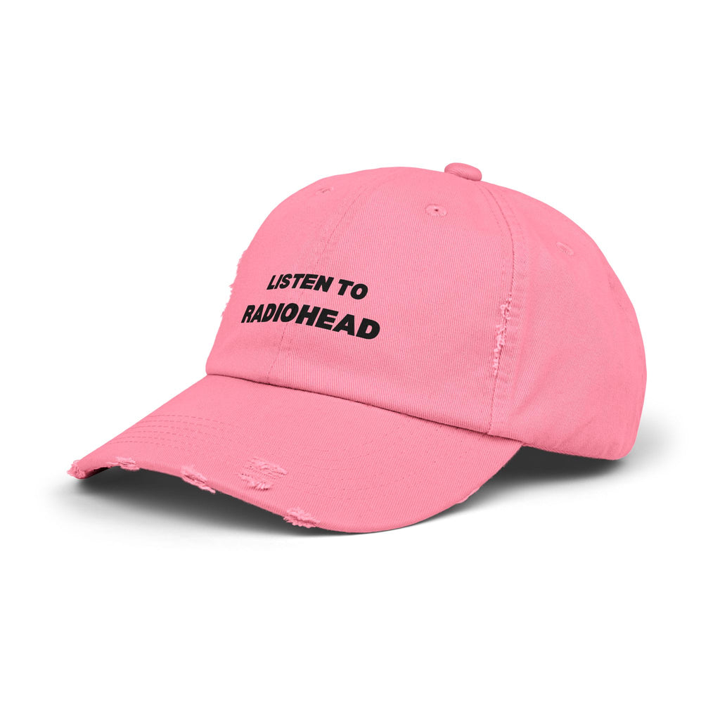 Listen to Radiohead Distressed Hat