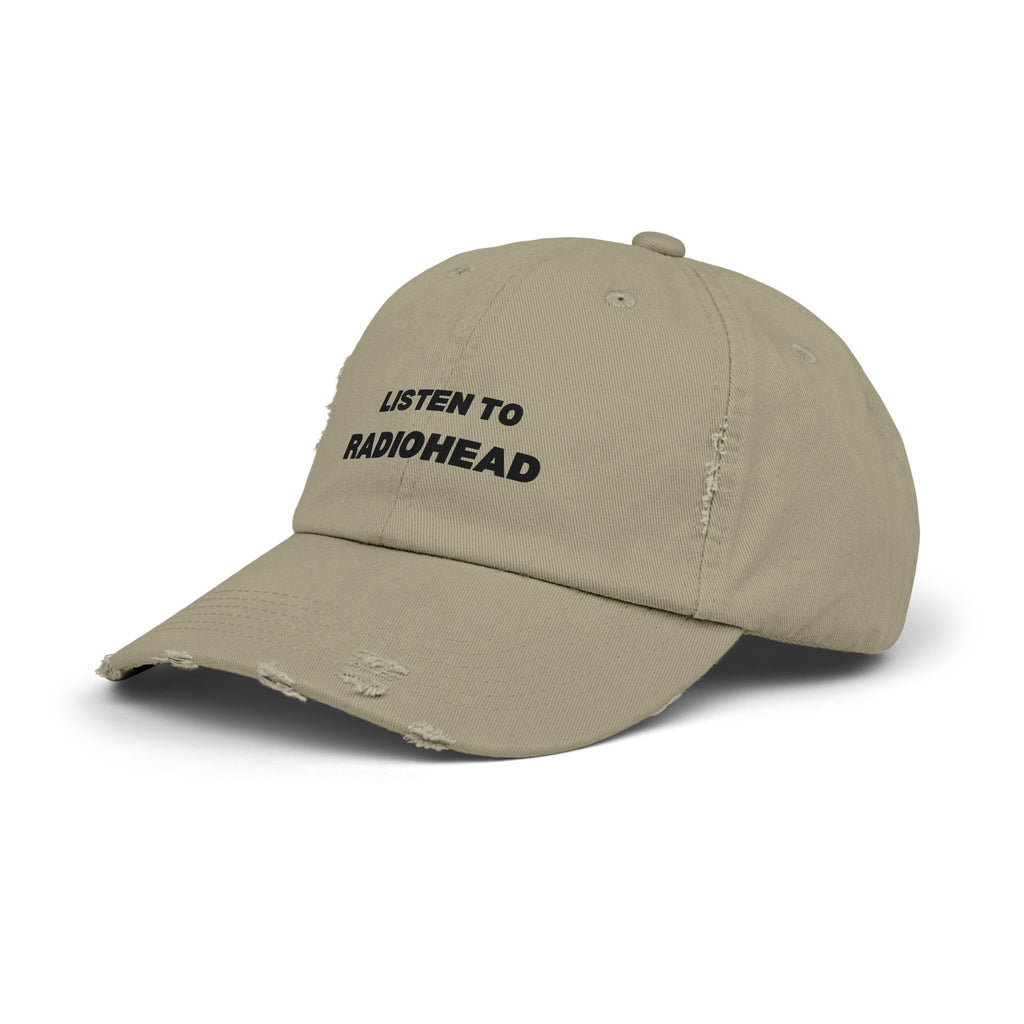 Listen to Radiohead Distressed Hat