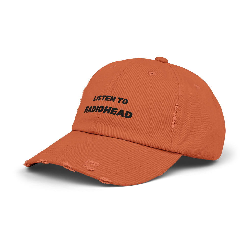 Listen to Radiohead Distressed Hat