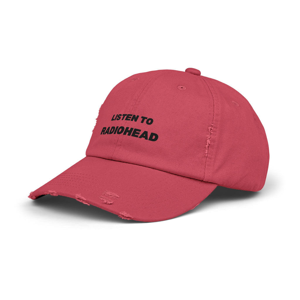 Listen to Radiohead Distressed Hat